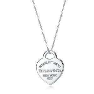 Tiffany & Co. Silver Heart Tag Necklace